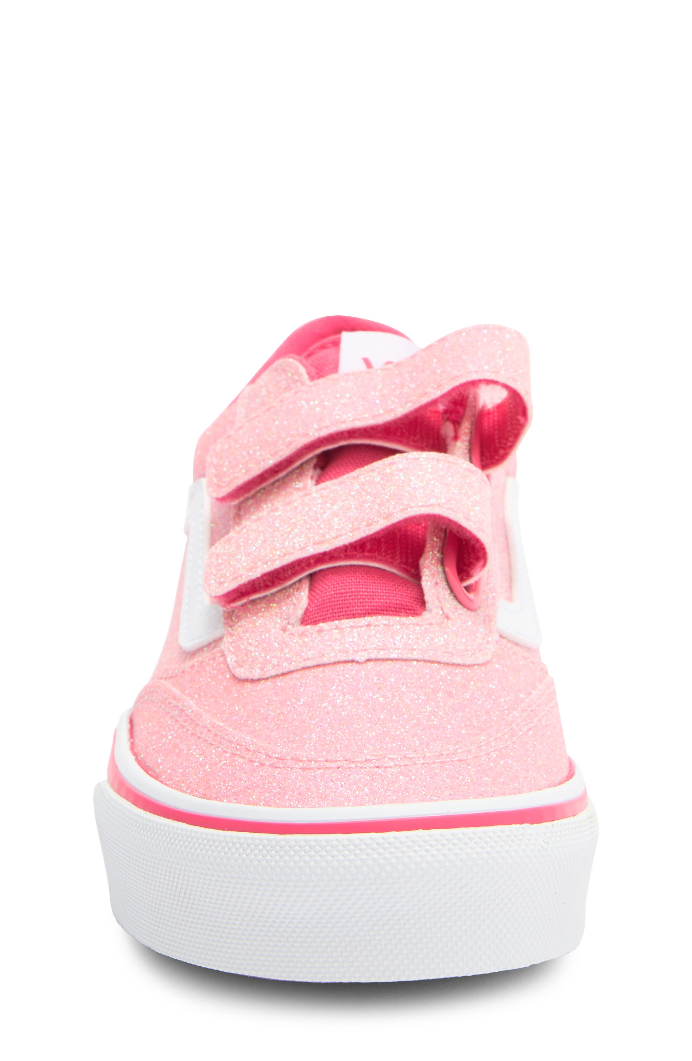 Vans Kids' Brooklyn Sneaker, Alternate, color, Glitter Candied Pink