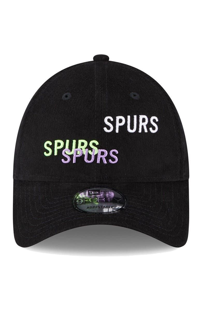 New Era Men's New Era Black Tottenham Hotspur Triple Wordmark 9FORTY Adjustable Hat, Alternate, color, Black