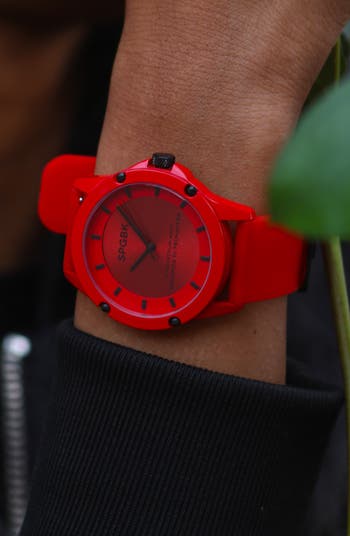 Foxfire Silicone Band Watch, 44mm
