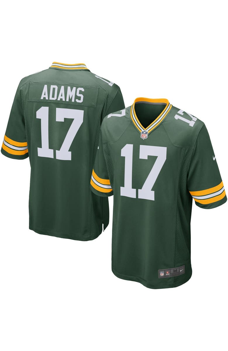 Nike Men's Nike Davante Adams Green Green Bay Packers Team Game Jersey, Alternate, color, 