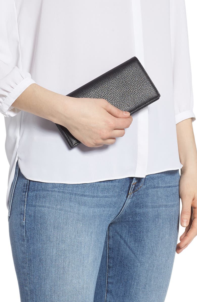 Kate Spade New York polly leather bifold wallet, Alternate, color, 