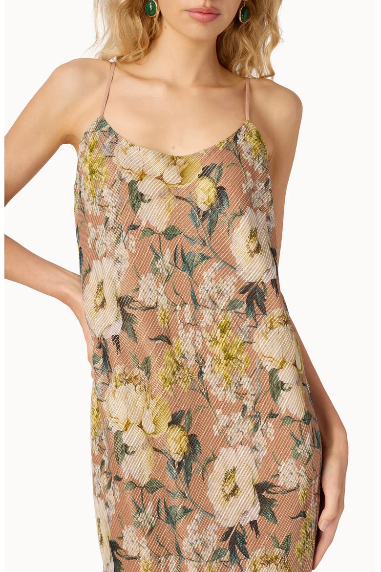 Luanna Metallic Chiffon Maxi Dress, Alternate, color, MORNING FLOURISH