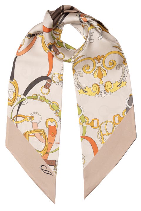 Silvia - Skinny Silk Scarf for Women