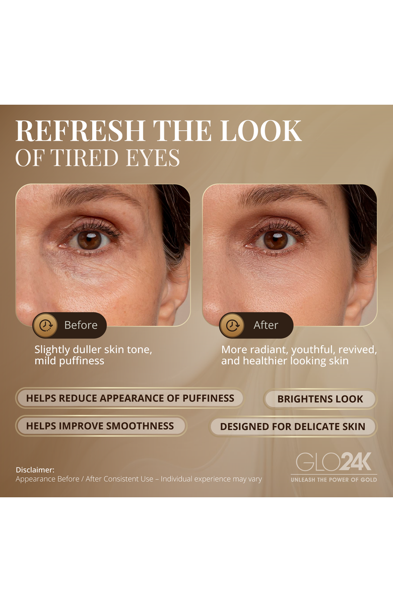 GLO24K UNLEASH THE POWER OF GOLD Triple Action Eye Care Therapy Wand, Alternate, color, Na