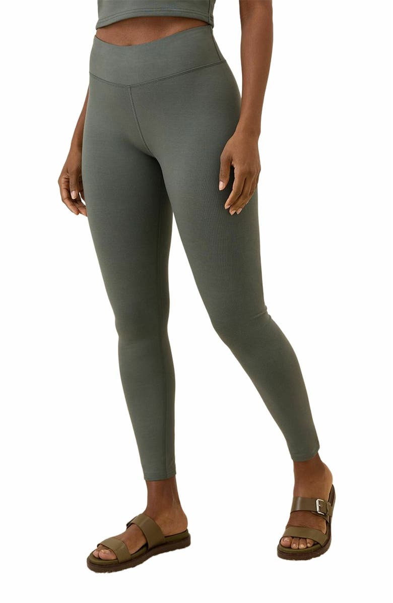 Pact Organic Cotton On the Go-To Legging, Alternate, color, Castor Grey