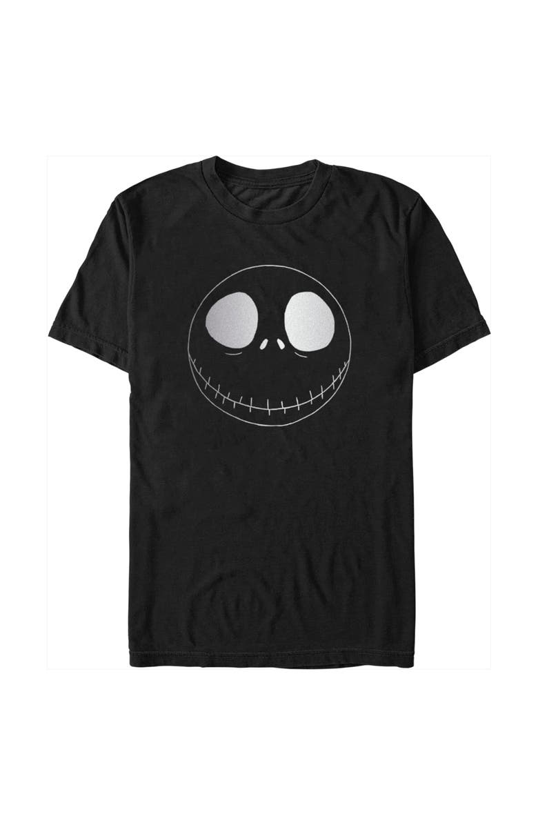 The Nightmare Before Christmas Men's The Nightmare Before Christmas Minimalist Jack Face  Graphic T-Shirt, Main, color, Black