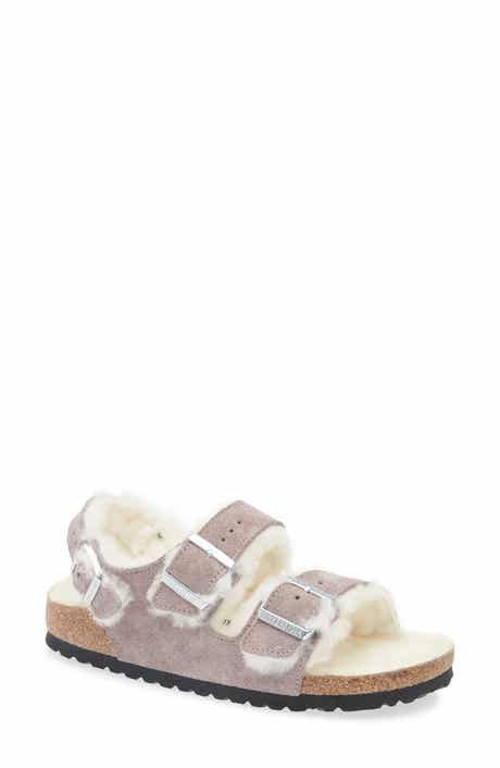 Birkenstock Milano Genuine Shearling Slingback Sandal