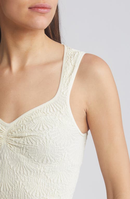 Free People Love Letter Floral Smocked Top In White