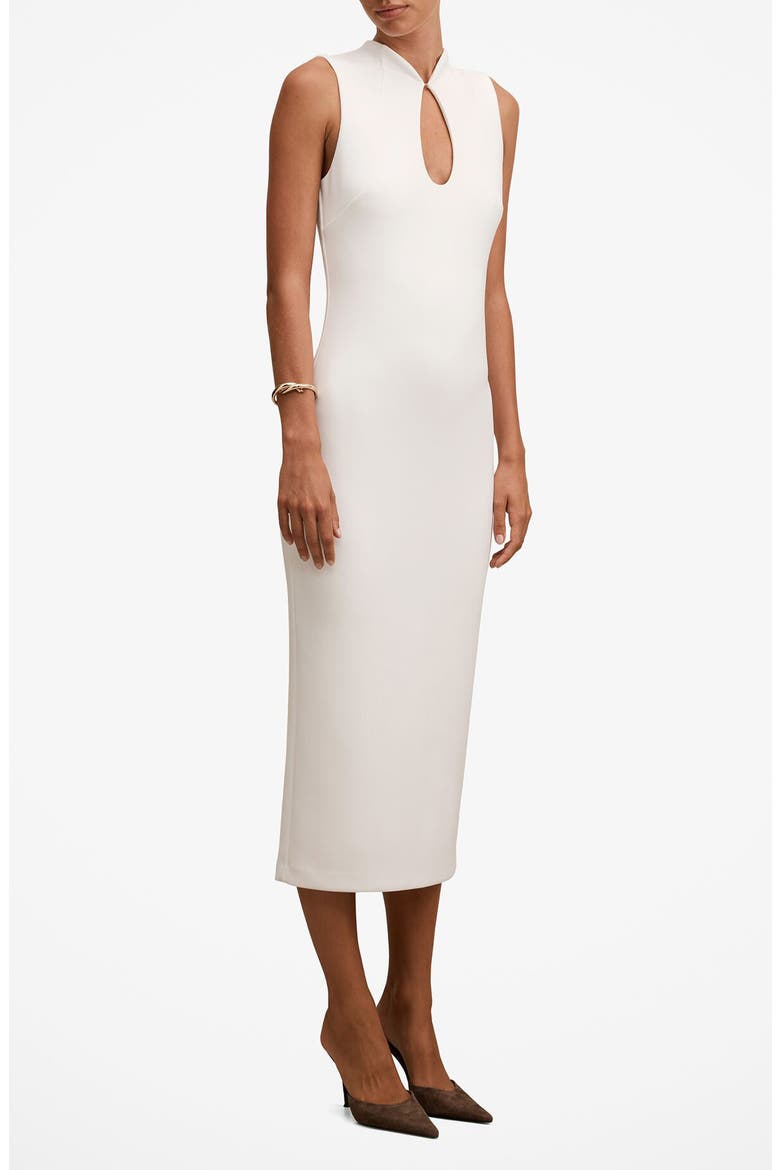 Frankie Cutout Sleeveless Body-Con Maxi Dress, Alternate, color, PORCELAIN