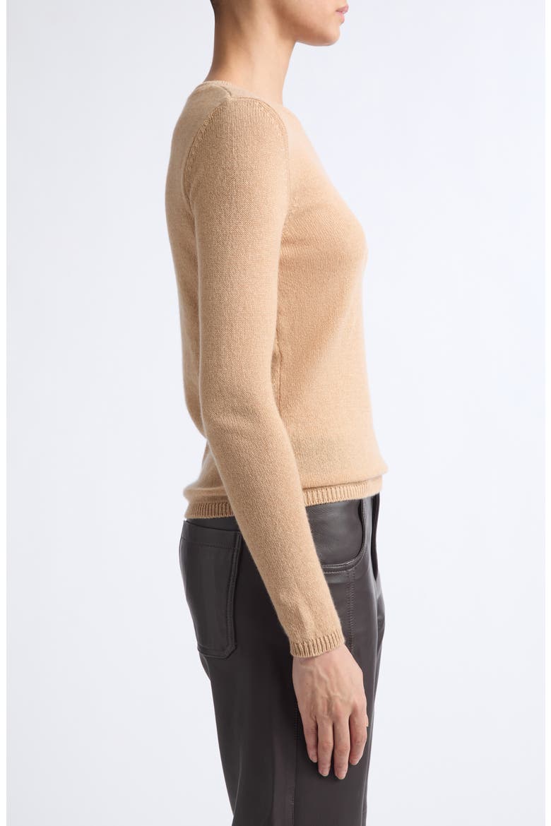 Semisheer Cashmere Crewneck Sweater, Alternate, color, 04NN CAMEL