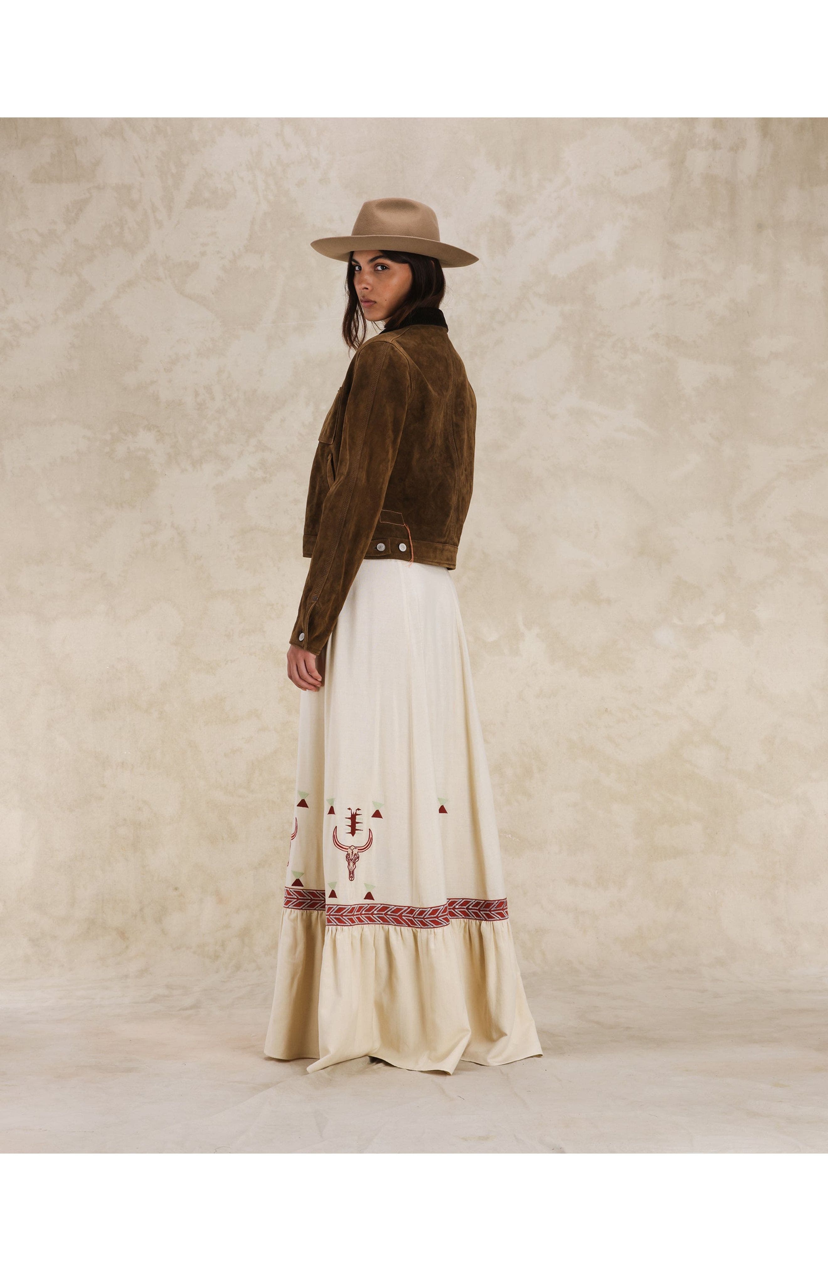 Fortela Fedra Suede Leather Jacket (Women) | Nordstrom