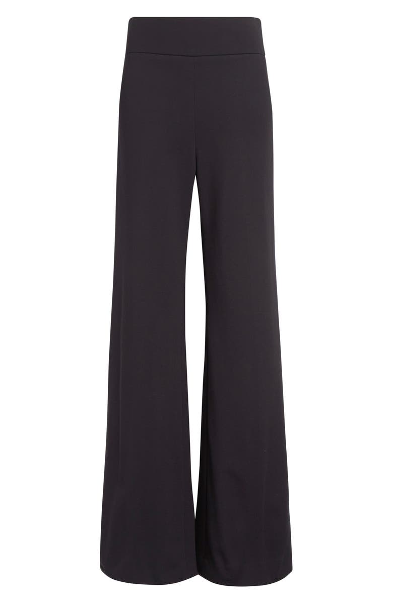 Veronica Beard Kalinda High Waist Ponte Wide Leg Pants, Alternate, color, Black