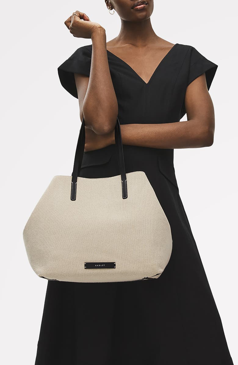 Radley Dukes Place Canvas Tote Bag & Pouch, Alternate, color,