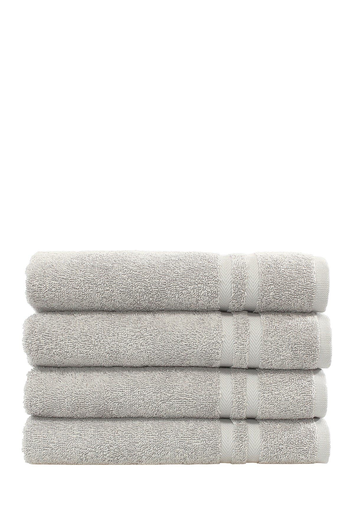 Linum Home Textiles Denzi Hand Towels - Set of 4 - Grey