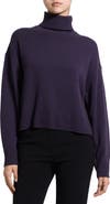 Theory Fold-Over Turtleneck Cashmere Sweater