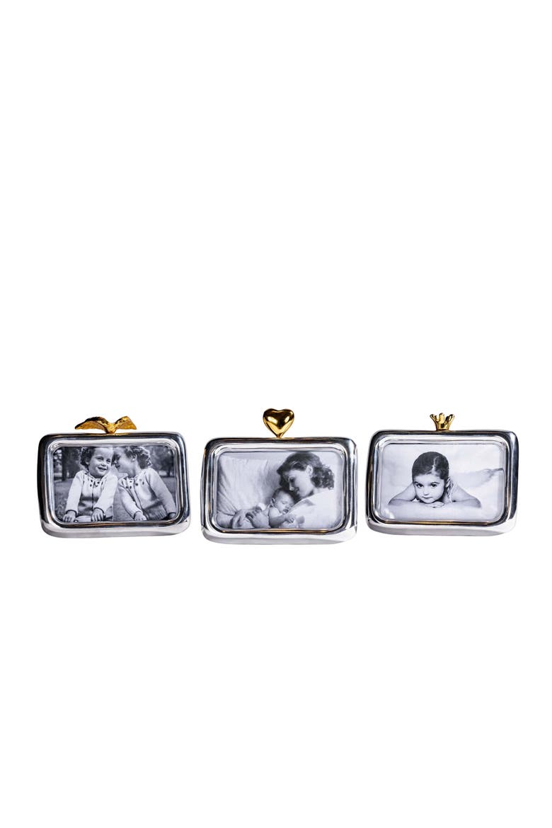 Angelwing Frame, Alternate, color, Silver & Gold