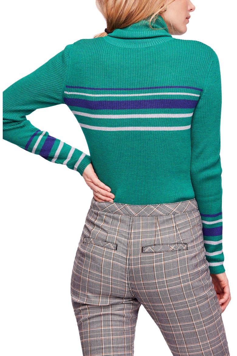 Turtleneck Sweater, Alternate, color, GREEN COMBO