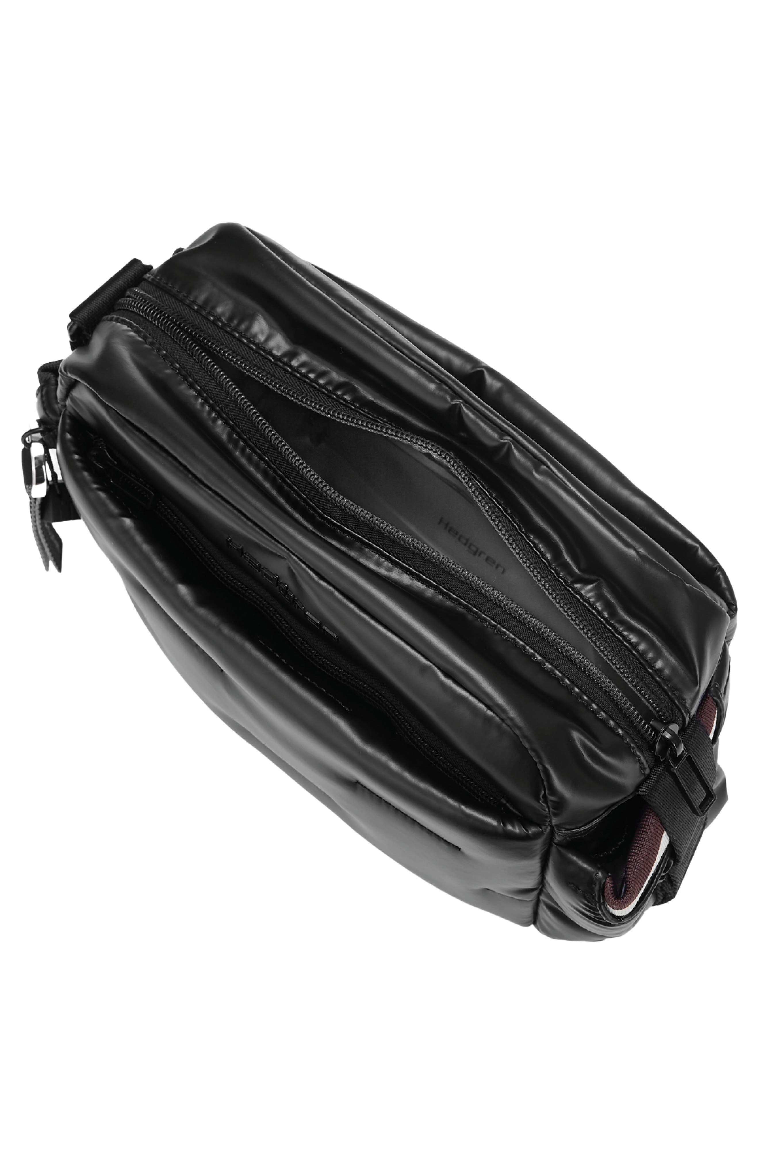 Hedgren Cozy Water Repellent Shoulder Bag, Alternate, color, Black