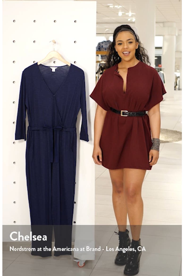 Surplice Crop Jumpsuit video