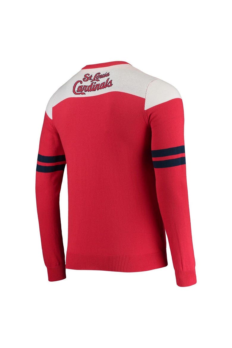 Men's FOCO Red St. Louis Cardinals Ticket Light-Up Ugly Sweater, Alternate, color, Red