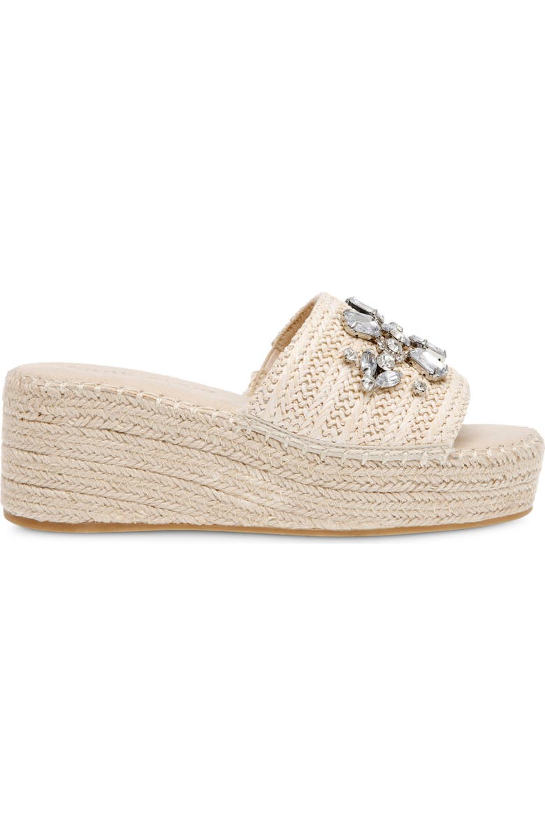 Anne Klein Crystal Espadrille Slide Sandal, Alternate, color,