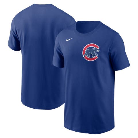 Men's Nike Royal Chicago Cubs Fuse Wordmark T-Shirt