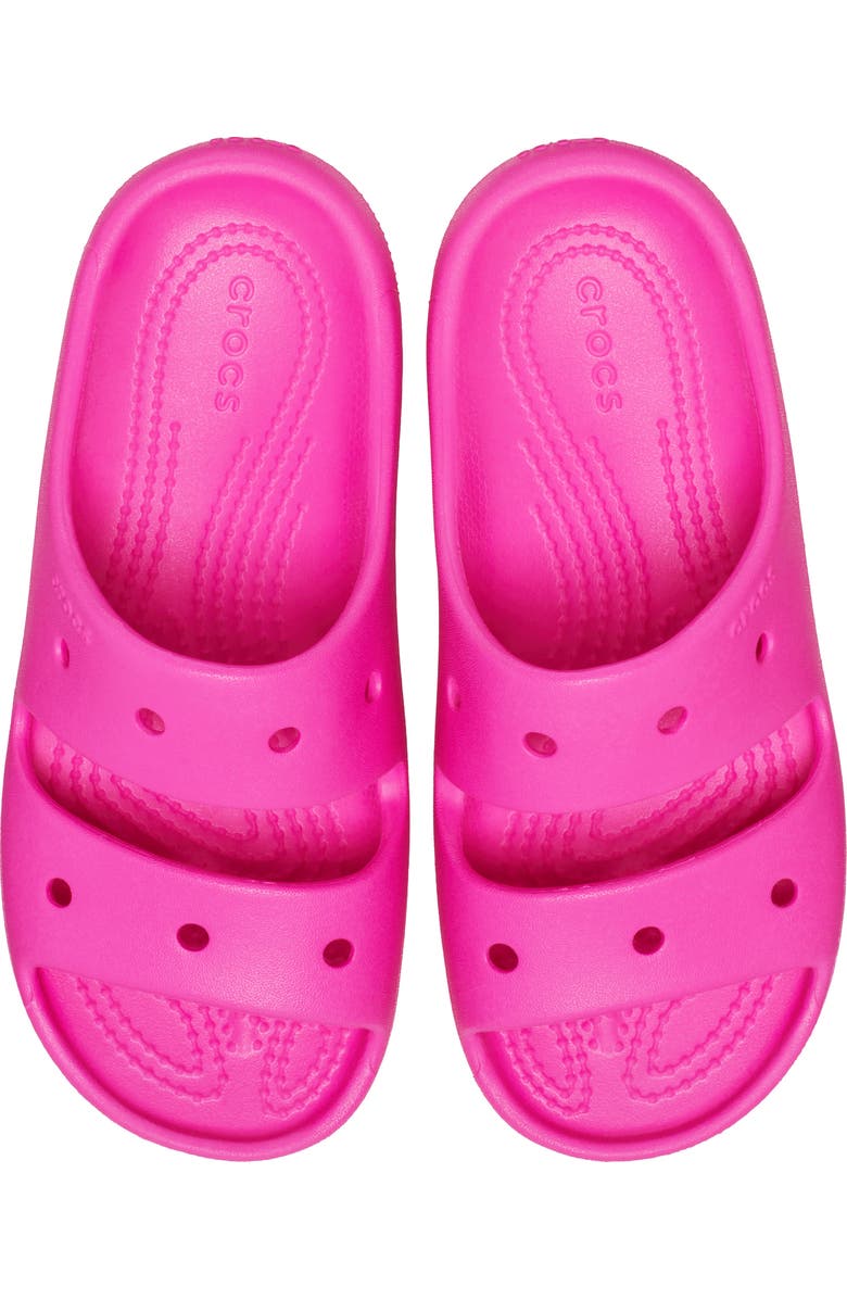 CROCS Kids' Double Strap Slide Sandal, Alternate, color, Juice