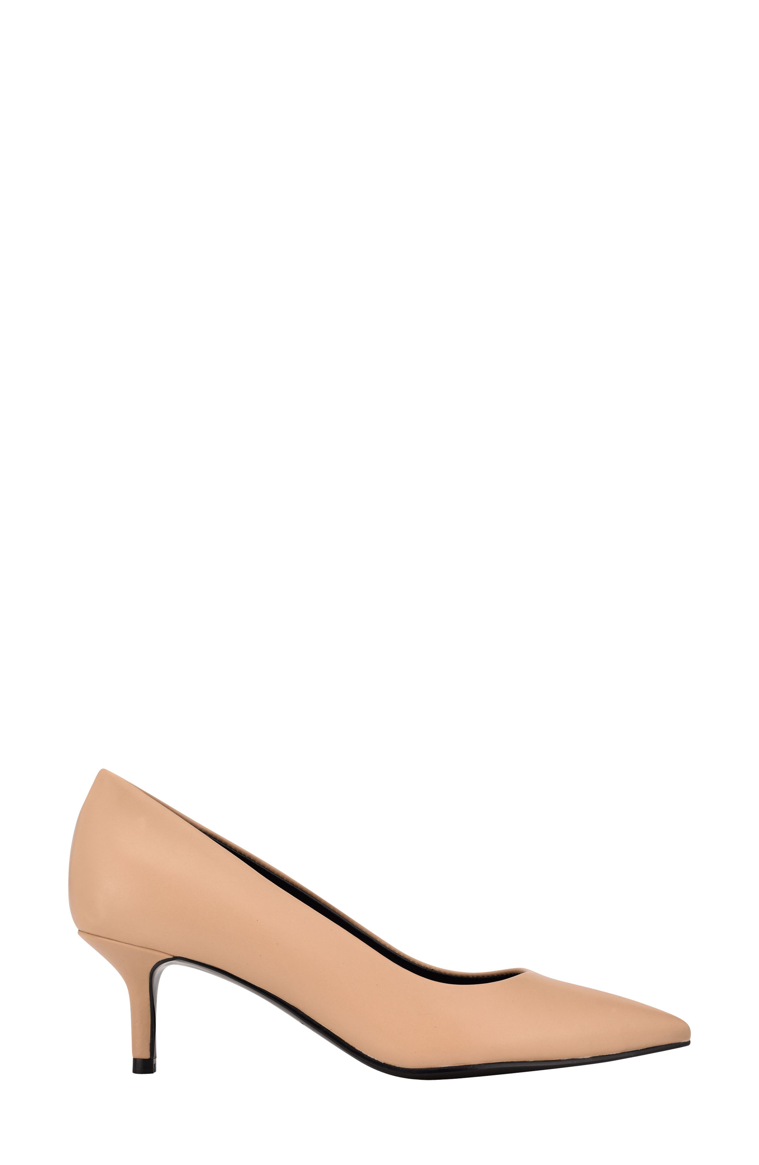 Danica Pointed Toe Pump, Alternate, color, MEDIUM NATURAL LEATHER
