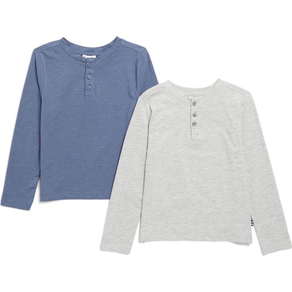 Splendid Kids' Assorted 2-pack Long Sleeve Henley T-shirts In Multi