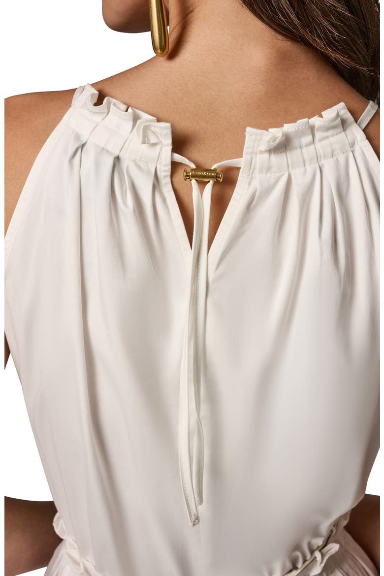 Sleeveless A-Line Midi Dress, Alternate, color, CREAM