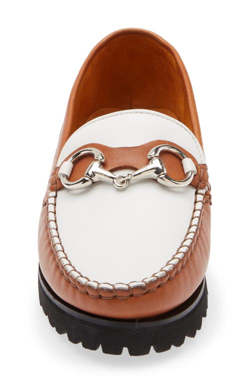 Robert Zur Soho Classic Bit Loafer In Honey/white