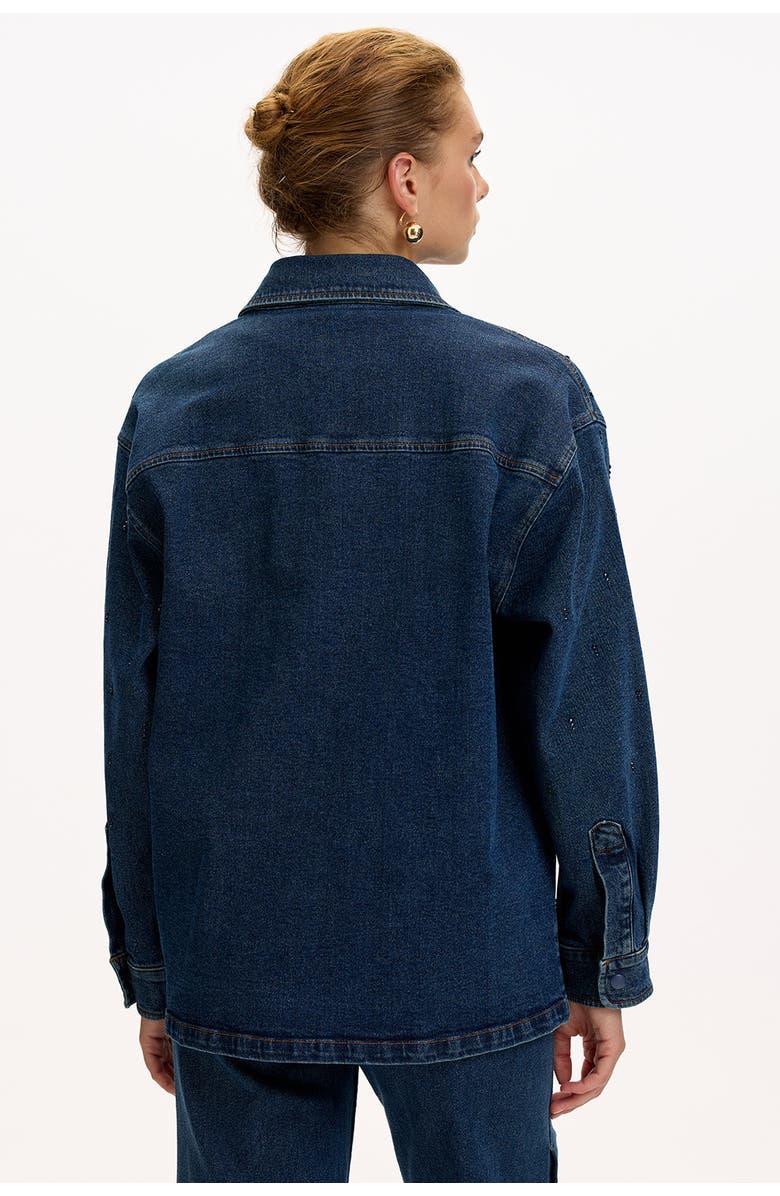 Exquise Jazmyne Denim Jacket, Alternate, color, Indigo