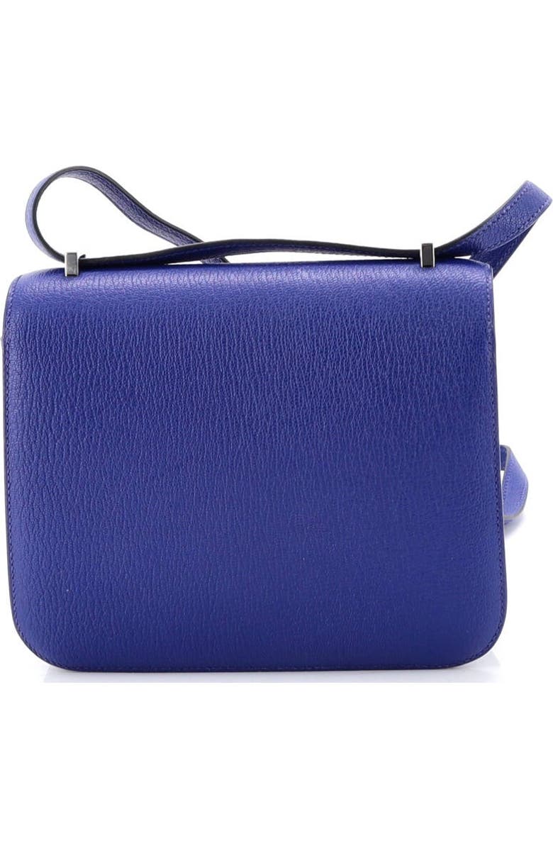 Pre-Owned Hermes Constance Bag Chevre Mysore 18, Alternate, color, Bleu Electrique