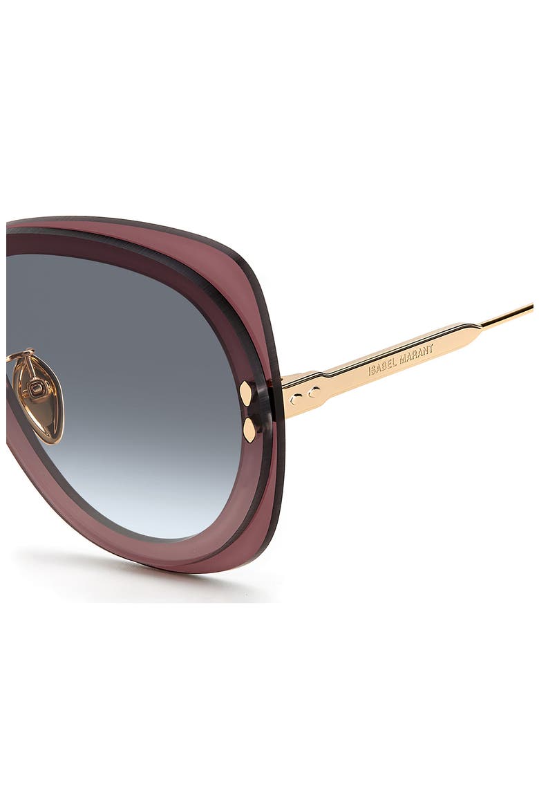 62mm Aviator Sunglasses, Alternate, color, GOLD BRGN / GREY SHADED