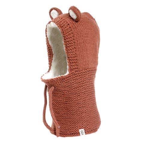 Hand Knit Teddy Hood