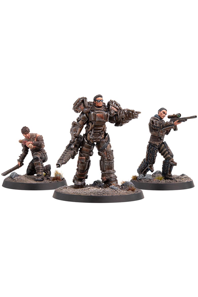 3 Resin Figures & Bases, Main, color, Multicolored