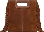 maje Topstitched suede M bag