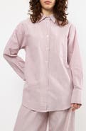 Viens Avec Moi The Oxford Stripe Button-Up Shirt