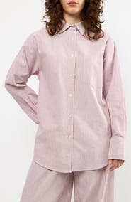 Viens Avec Moi The Oxford Stripe Button-Up Shirt