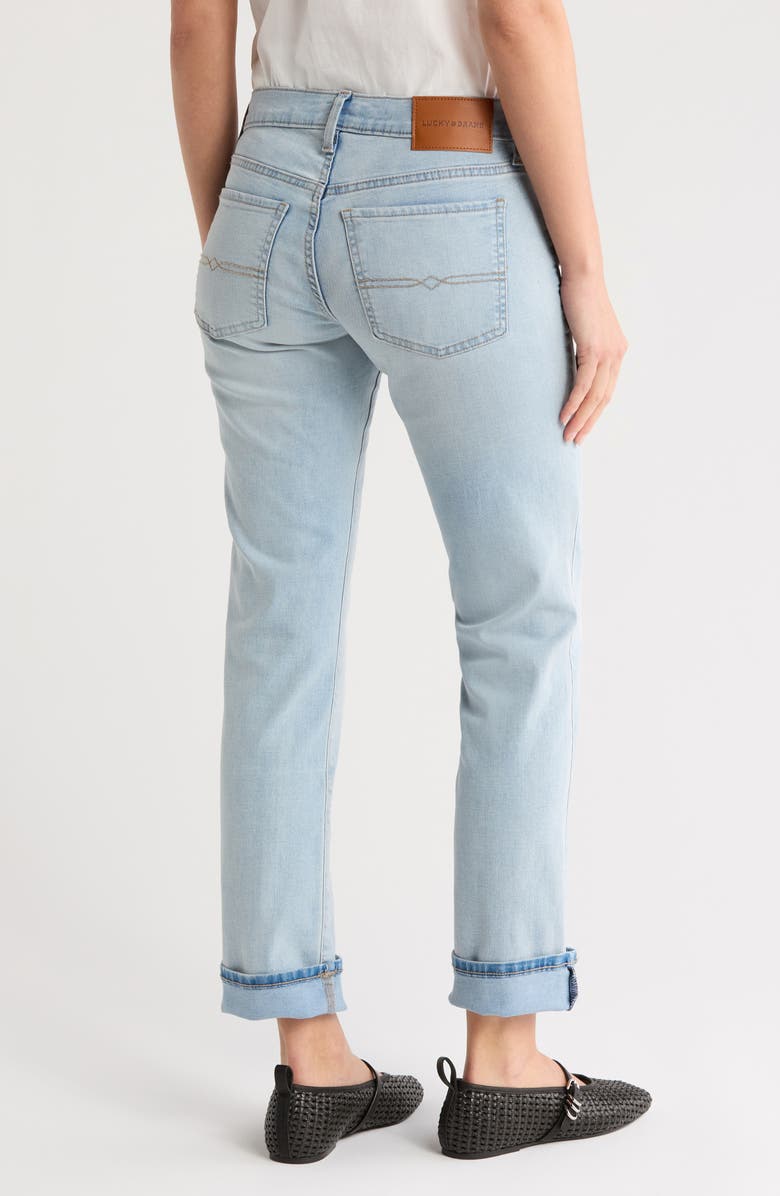 Lucky Brand Mid Rise Sweet Straight Leg Jeans, Alternate, color, Bain Bridge