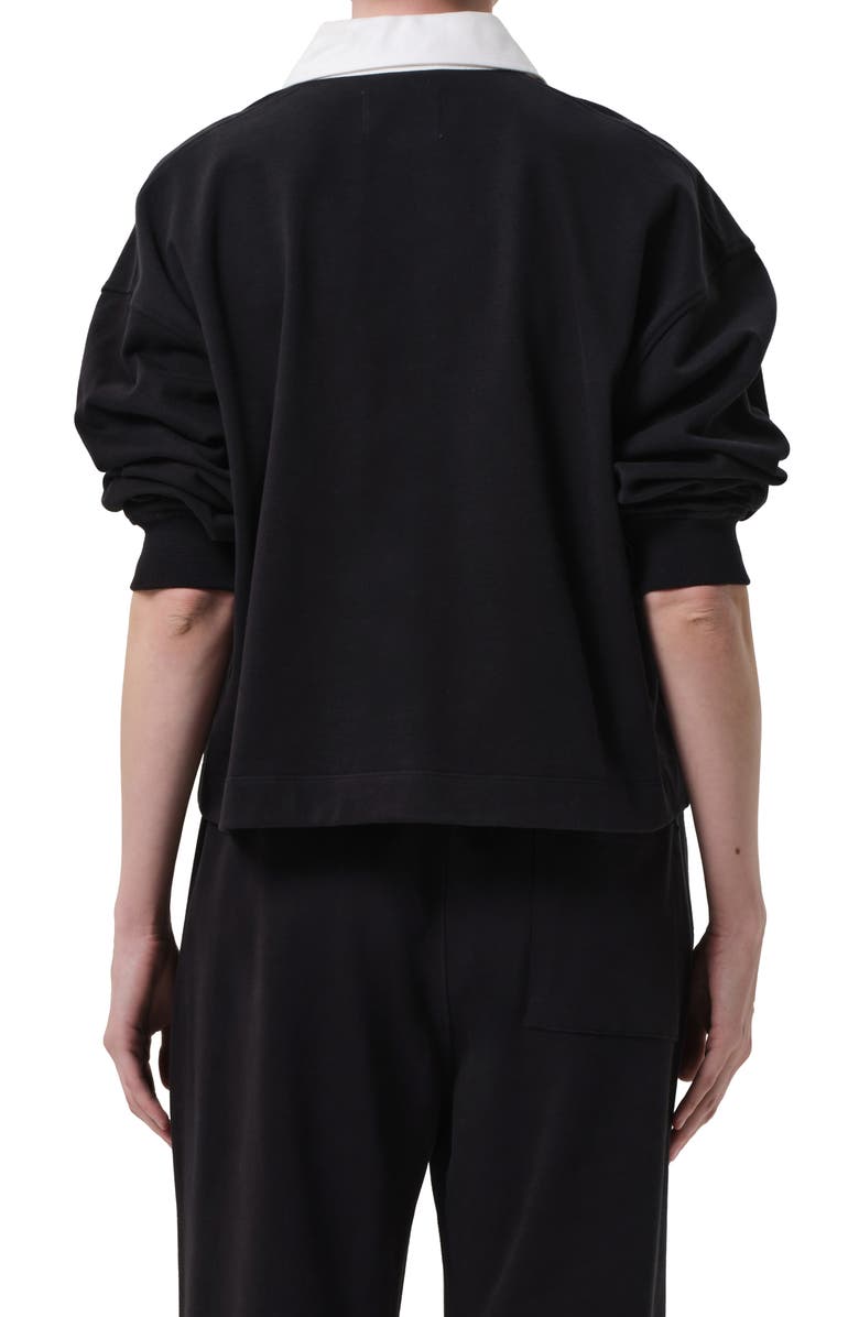 Citizens of Humanity Aris Rugby Shirt, Alternate, color, Black