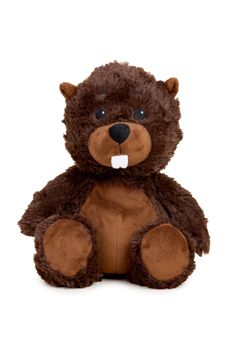 Warmies Beaver Plush Toy, Alternate, color, Dark Brown