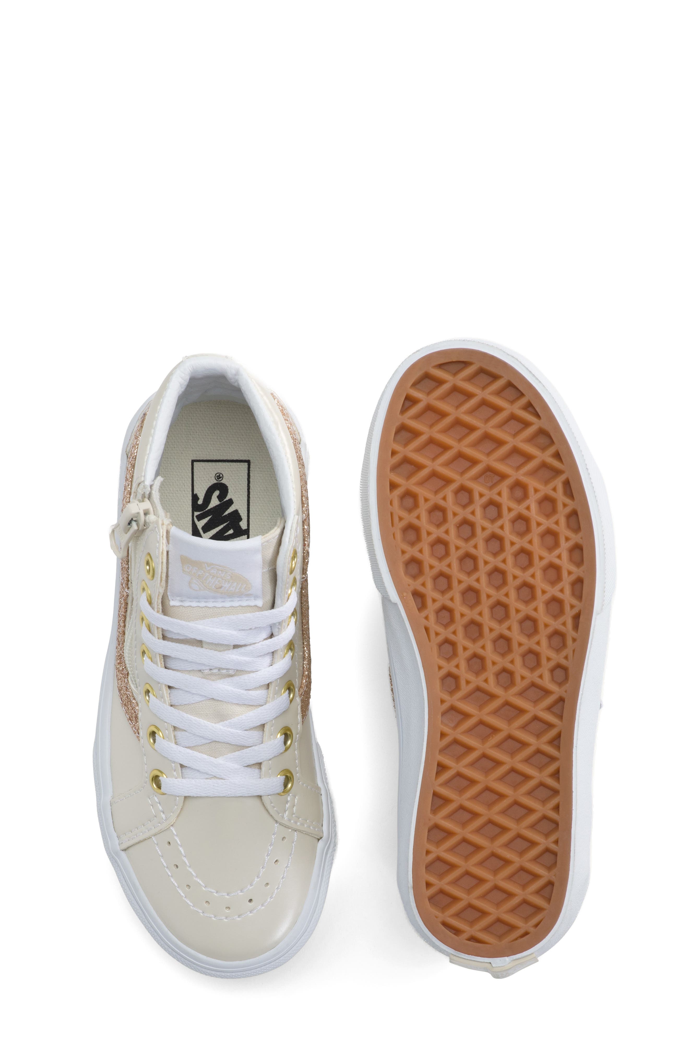 Vans Sk8-Hi Reissue Side Zip Sneaker, Alternate, color, Turtledove
