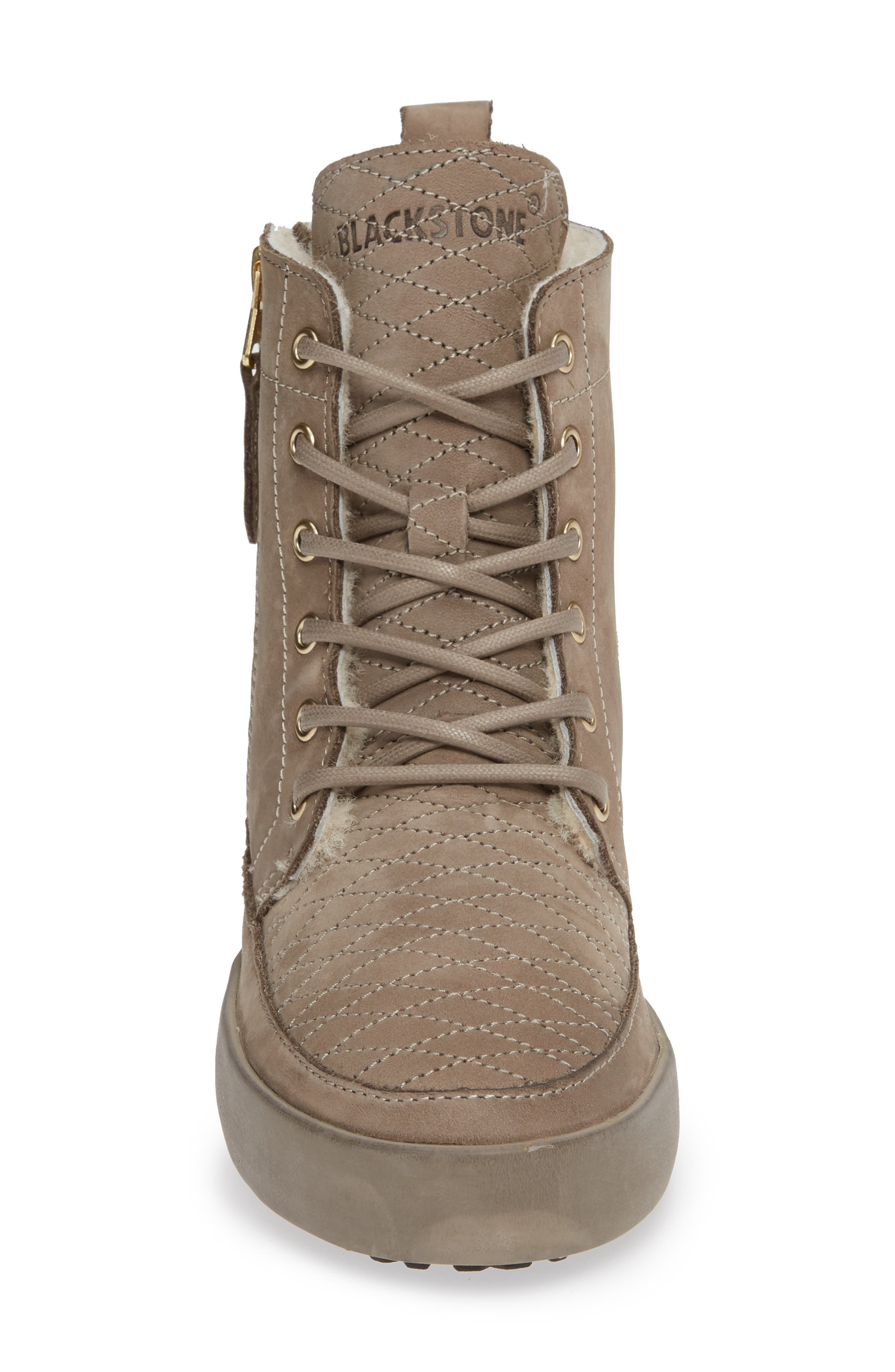 Blackstone QL64 High Top Sneaker with Genuine Shearling Lining, Alternate, color, 