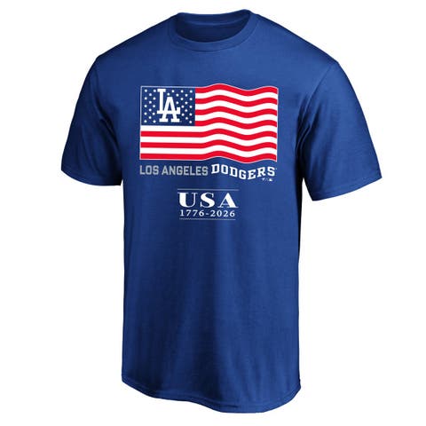 Men's Fanatics Royal Los Angeles Dodgers USA 1776-2026 Big & Tall T-Shirt