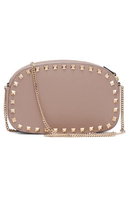 Valentino Chain Strap Studded Pebbled Texture Cross-body Bag