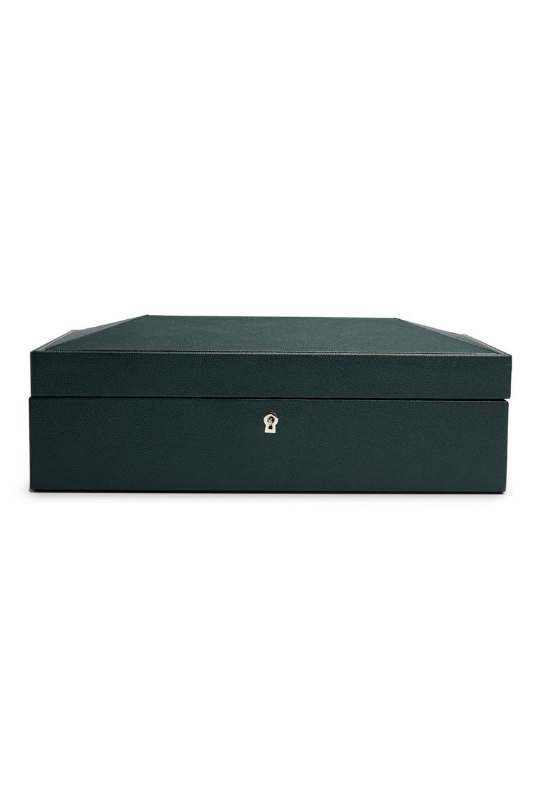 British Racing 10 Piece Watch Box, Alternate, color, GREEN