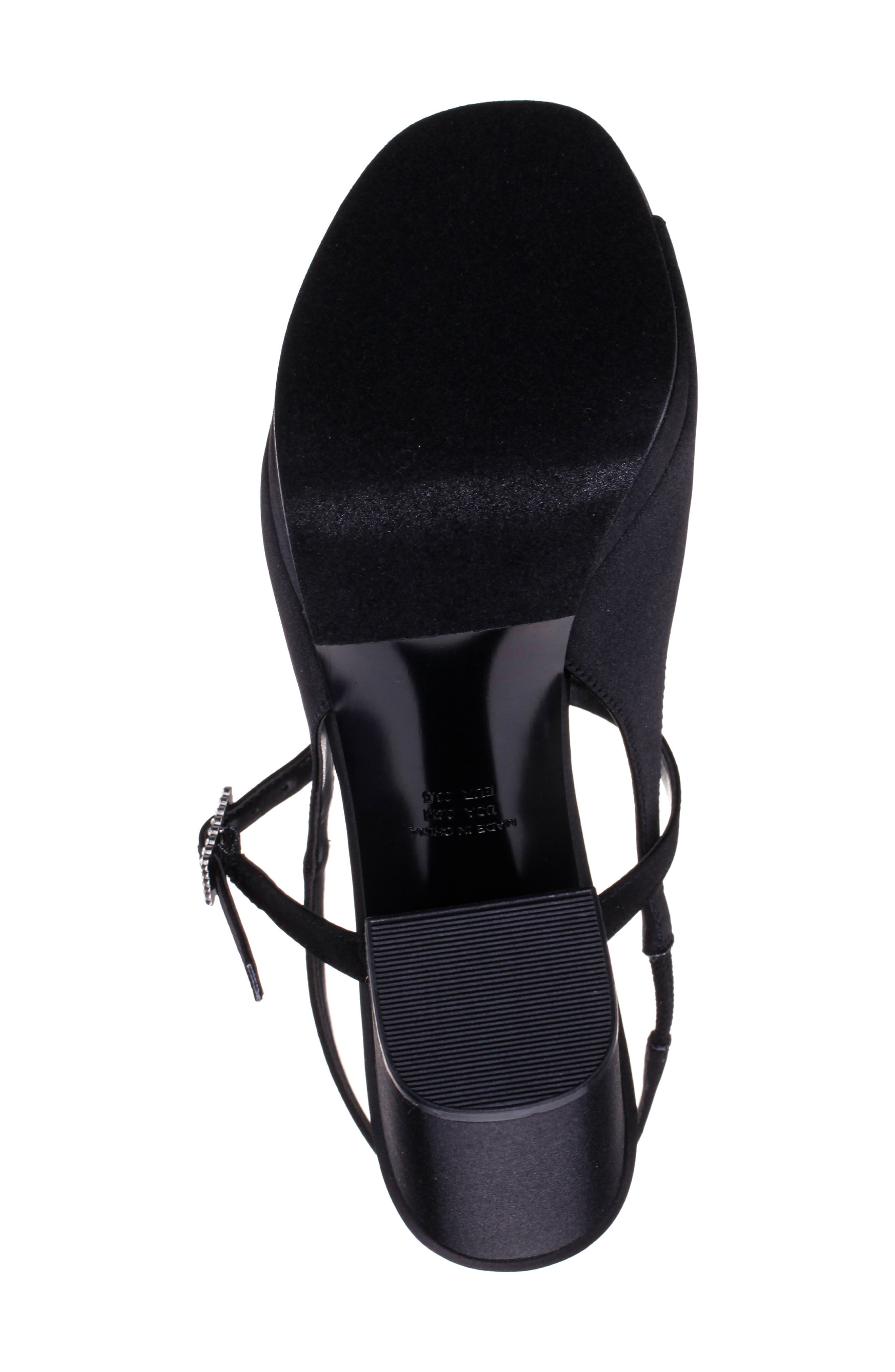 Nina Simeon Slingback Peep Toe Platform Sandal, Alternate, color, 