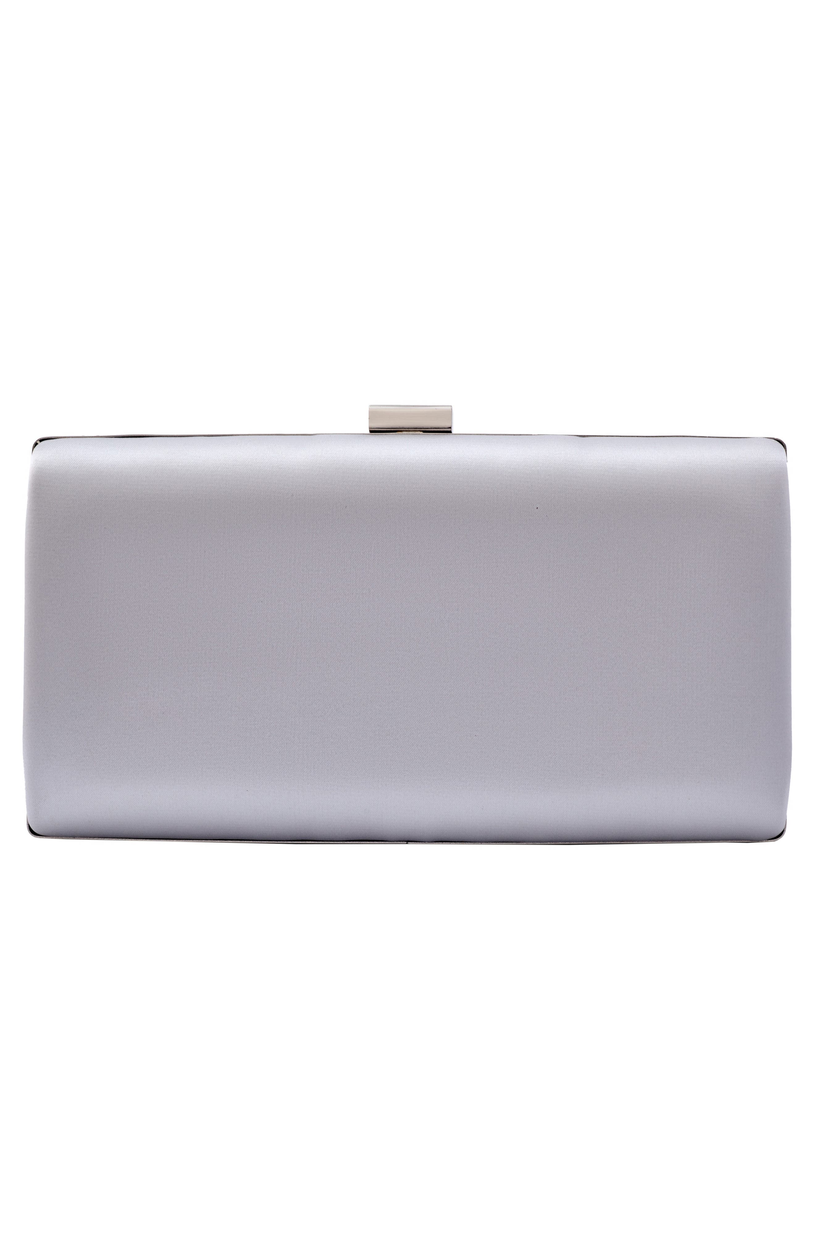 LADY COUTURE Rhinestone Clutch, Alternate, color, Silver