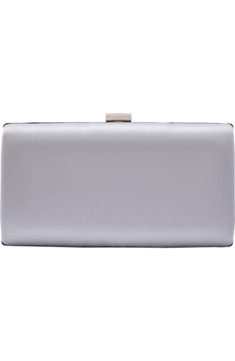 LADY COUTURE Rhinestone Clutch, Alternate, color, Silver